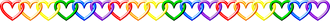 raibow heart chain